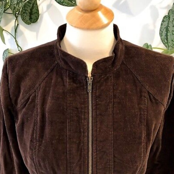 SANDRO Women's Brown Corduroy Evening Jacket Size M - Picture 4 of 10